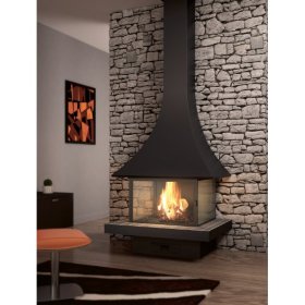 Камин JC Bordelet Julietta 985 murale vitree (пристенный со стеклом)