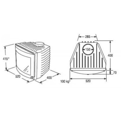 Каминная топка KEDDY SK 102