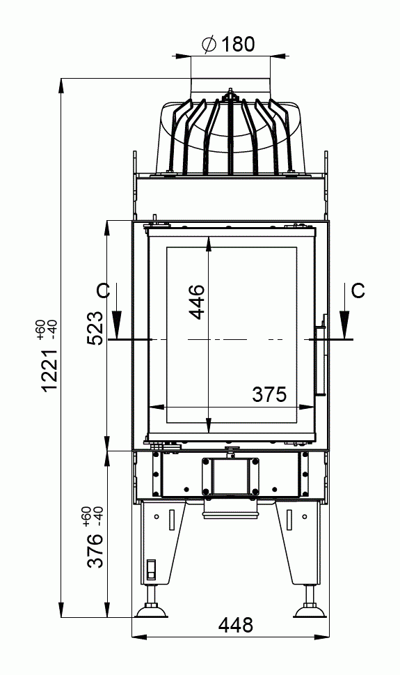 Каминная топка BeF LONG