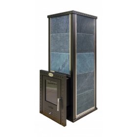 Дровяная печь для бани Klover KLV RT RV 50 S (серпентинит Италия) комплект