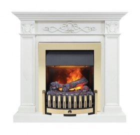 Каминокомплект Verona - Белый дуб с очагом Danville Brass FB2