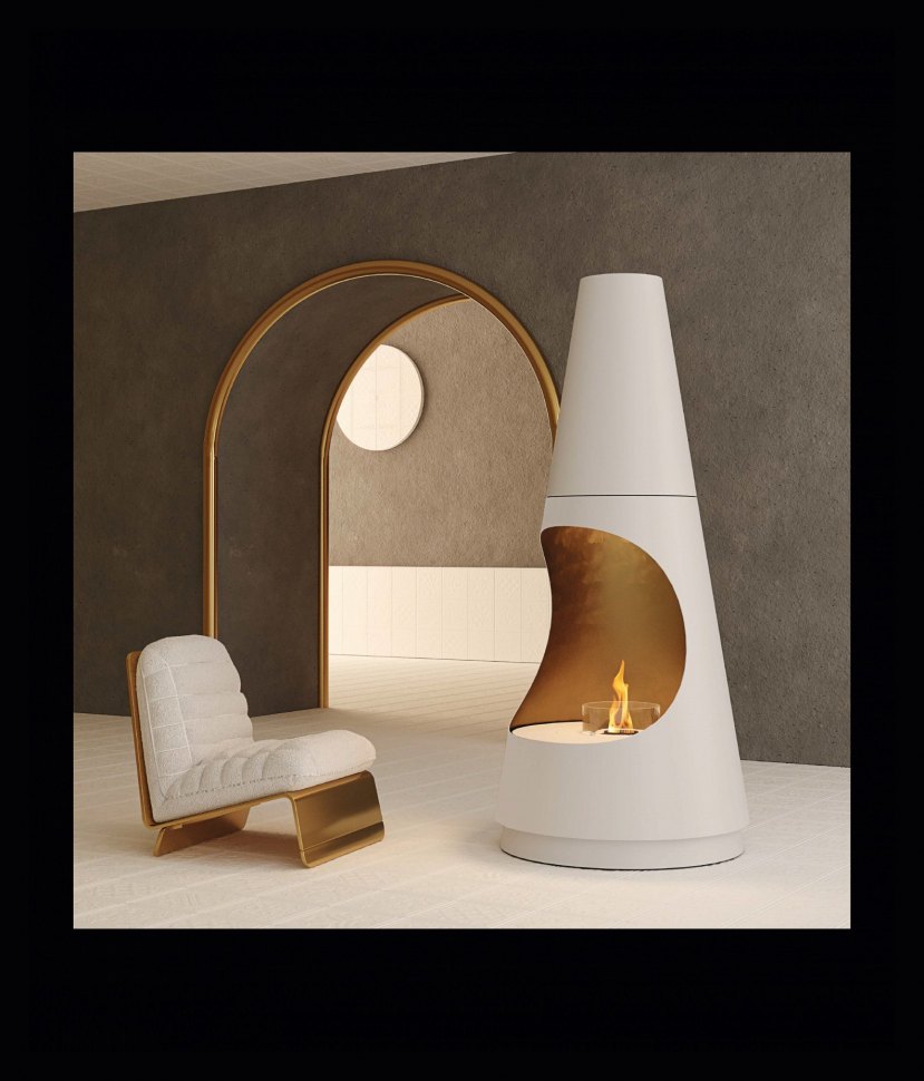 Автоматический биокамин GlammFire Архимед Эво Плюс / Archimedes (с пультом ДУ)