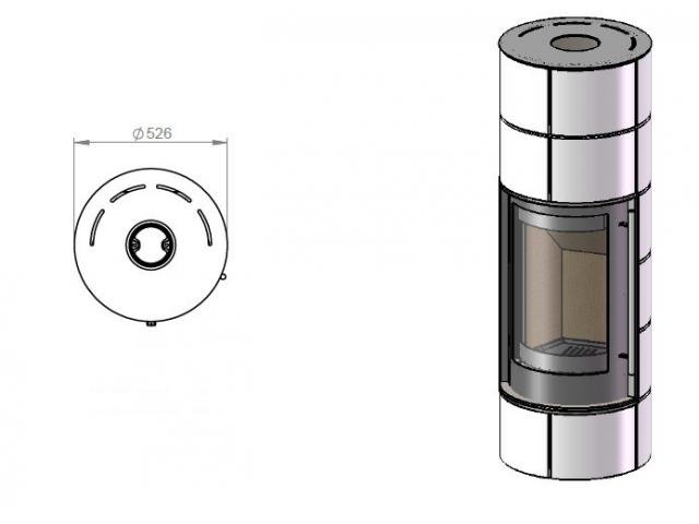 Печь-камин Ember Оля 1G