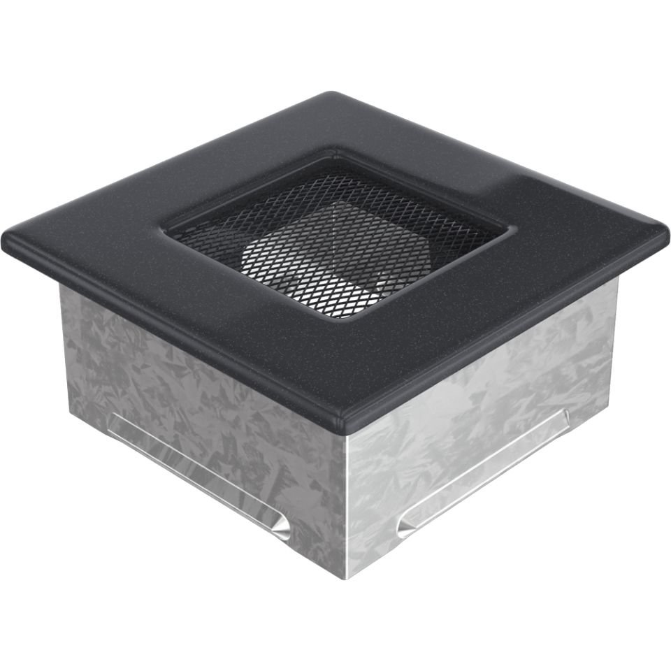 Решетка вентиляционная графит 11х11