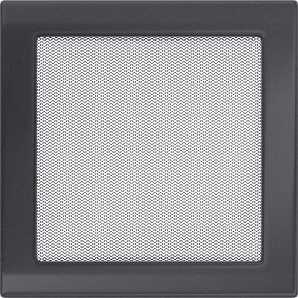 Решетка вентиляционная графит 22х22