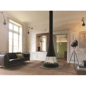 Камин JC Bordelet Linea 914 центральный со стеклом