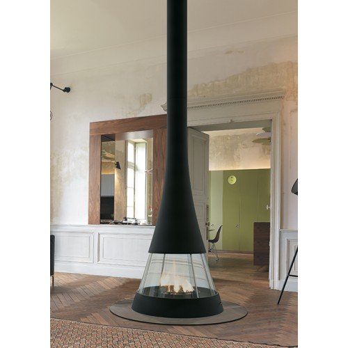 Камин JC Bordelet Linea 914 центральный со стеклом