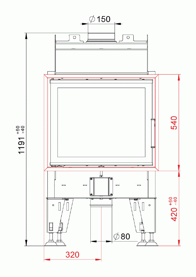 Каминная топка BeF Passive 6