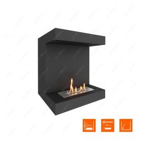 Биокамин фронтальный SteelHeat LONG 600 (Стандарт)