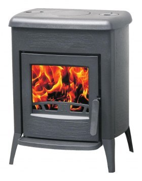 Печь AMITY 3 N, эмалированная, чёрная (Plamen)