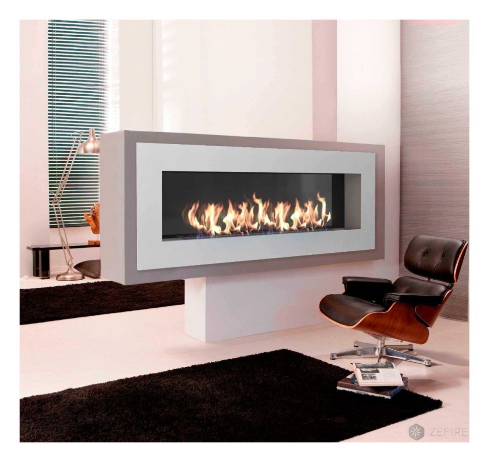 Биокамин ZeFire Elliot 1800 белый со стемалитом