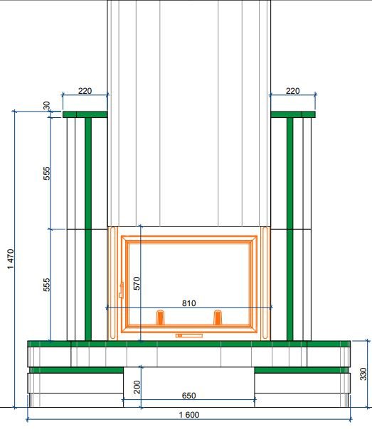 Каминная облицовка Sunhill Chamonix