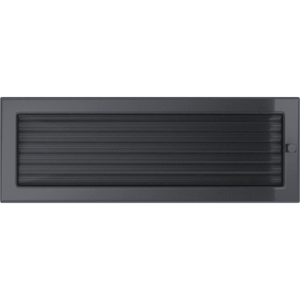 Решетка вентиляционная графит 17х49 с жалюзи