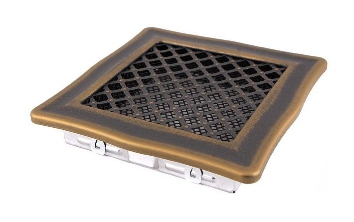 Решетка вентиляционная Deco золотая патина