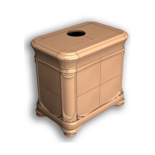 Каминная облицовка КимрПечь Модерн центральная Карамель