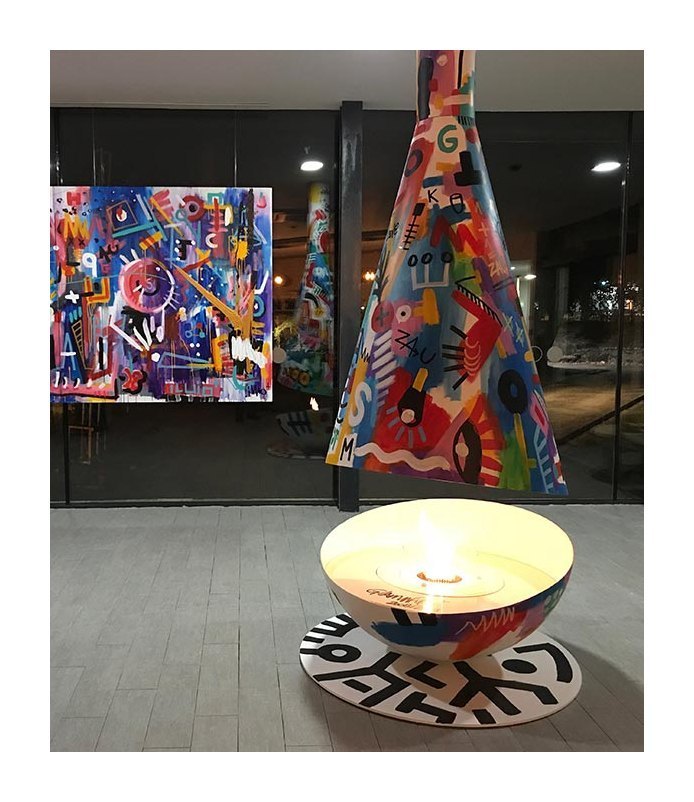 Автоматический биокамин GlammFire Фалес Эво Плюс / Thales (с пультом ДУ)