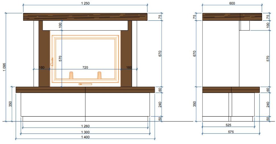 Каминная облицовка Sunhill Montecristo