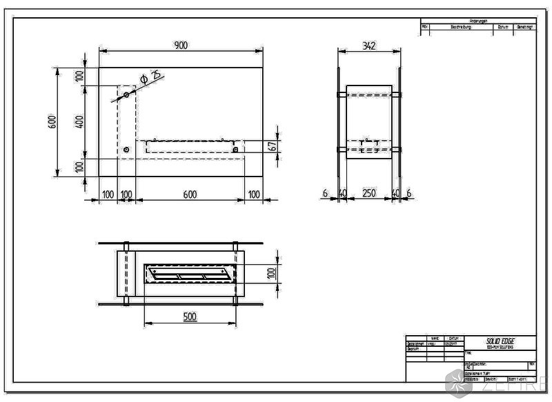Биокамин ZeFire Fidero 900