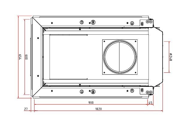 Каминная топка Schmid Ekko U 60(90)51 h