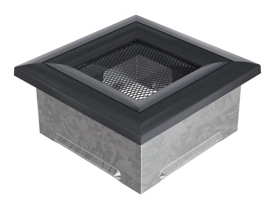 Решетка вентиляционная Оскар графит 11х11