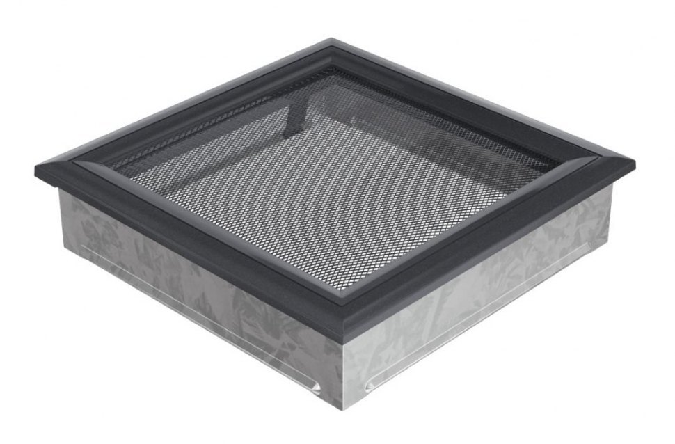 Решетка вентиляционная Оскар графит 22х22