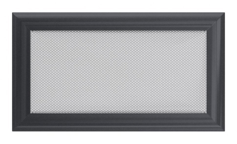 Решетка вентиляционная Оскар графит 17х30