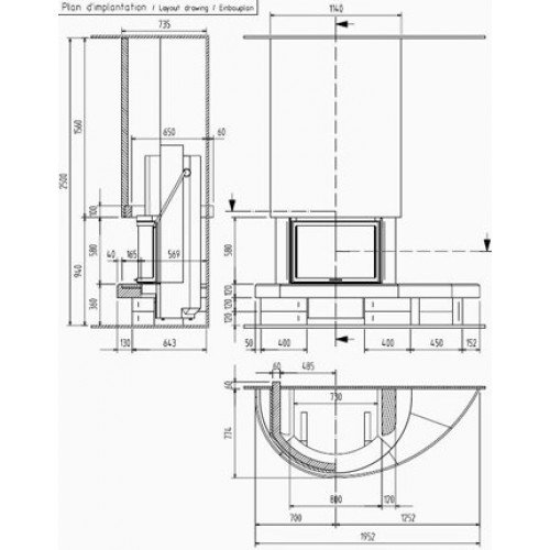 Каминная облицовка Richard Le Droff Lagune