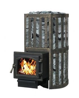 Чугунная печь для бани Везувий Ураган Ковка 12 (260)