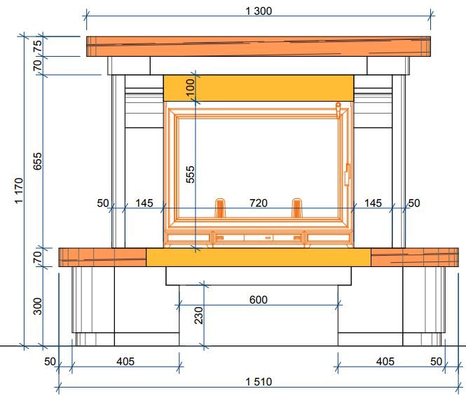 Каминная облицовка Sunhill Albertville