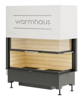 Каминная топка угловая Warmhaus KANT R 100/57h