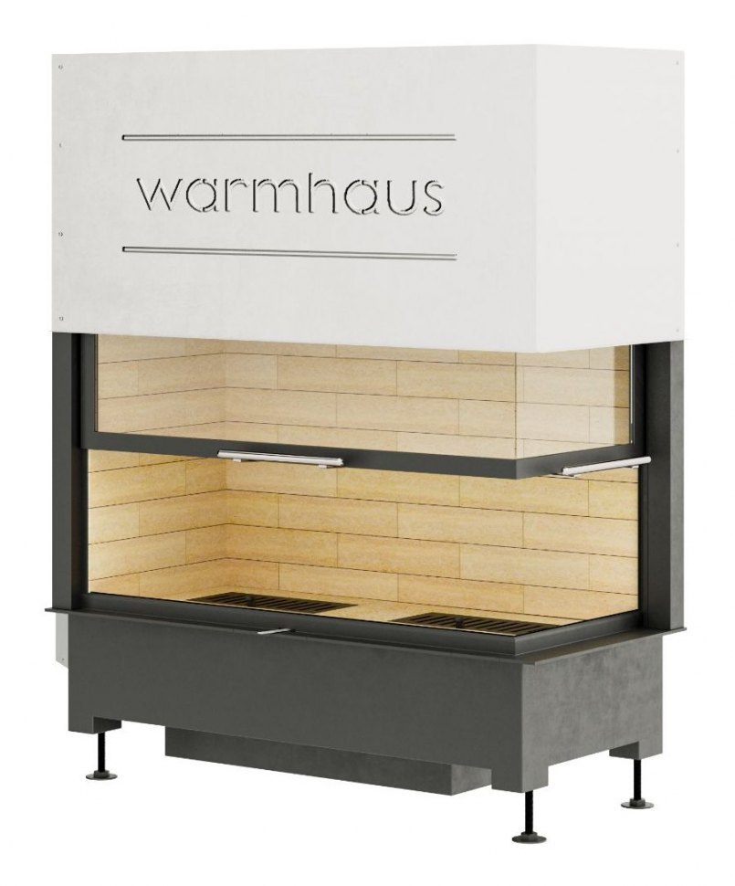 Каминная топка угловая Warmhaus KANT R 100/57h