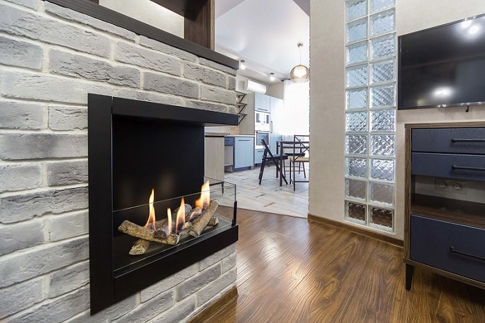 Биокамин Lux Fire Угловой 555 M правый угол