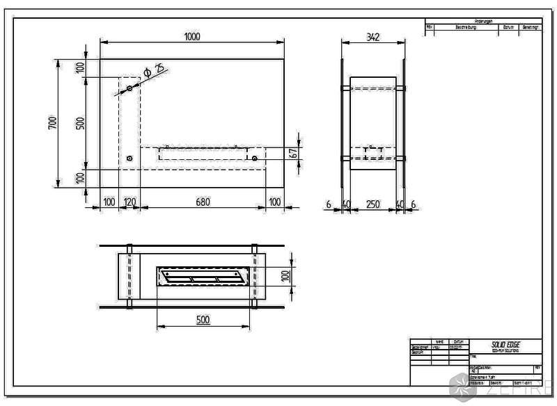 Биокамин ZeFire Fidero 1000