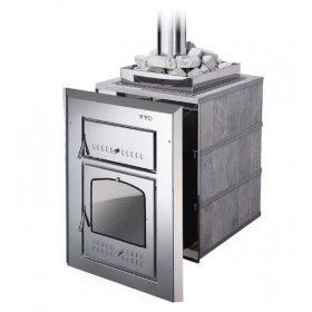 Дровяная печь для бани ВВД Чародейка М в талькохлорите