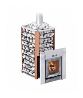 Дровяная печь для бани Ермак 12 Сетка-Премиум (Чугун)