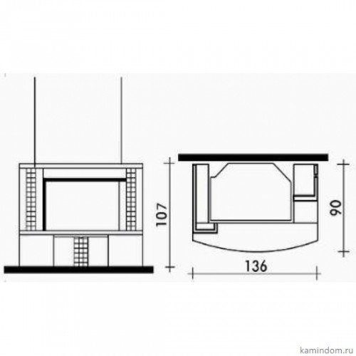Каминная облицовка EdilKamin Maya dx