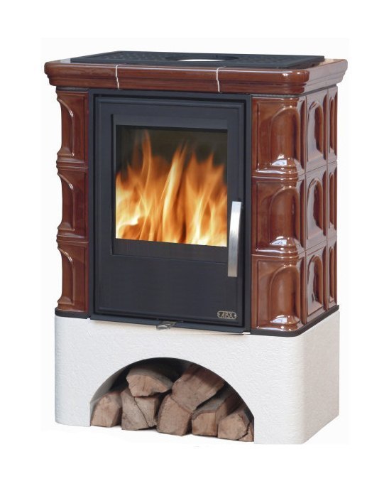 Кафельная печь-камин ABX Iberia KI (с водным контуром)