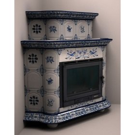 Каминная облицовка КимрПечь Прованс угловая двухъярусная Дельфт