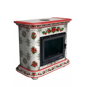 Каминная облицовка КимрПечь Прованс пристенная Маки