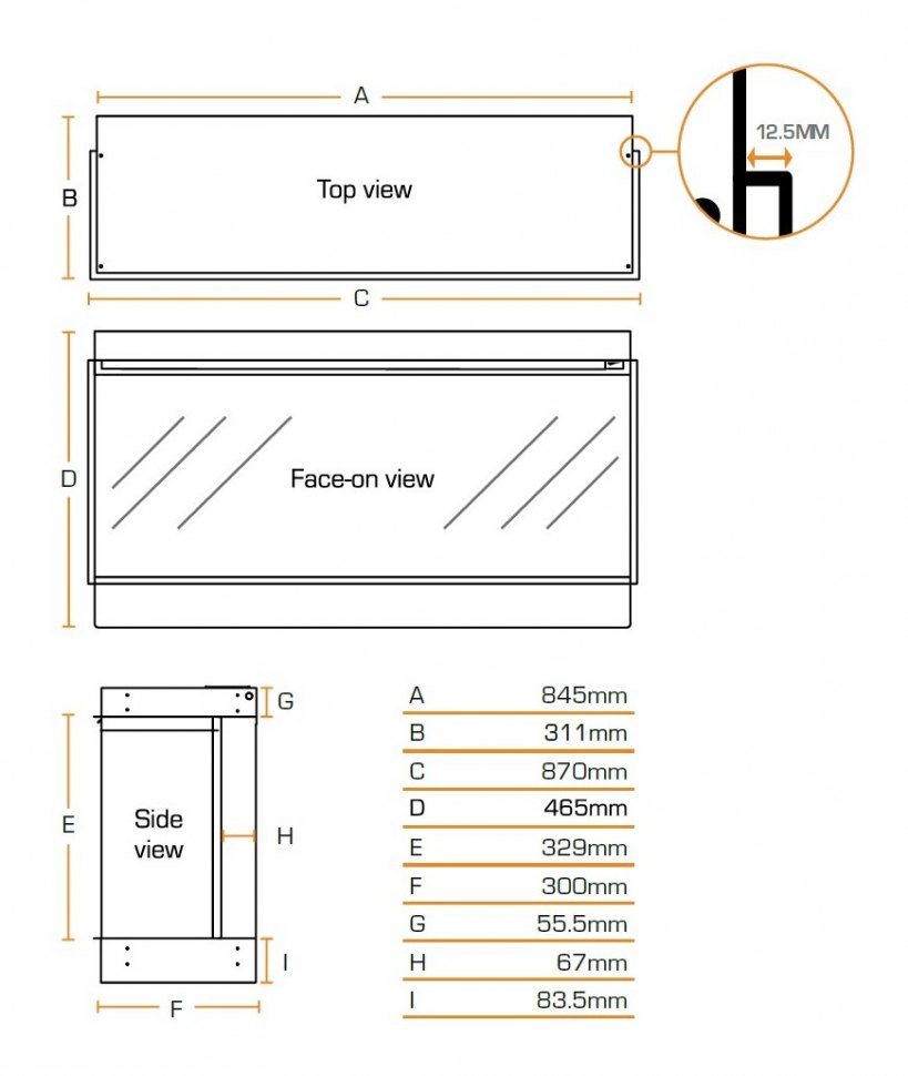 Электрокамин British Fires New Forest 870