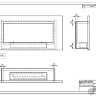 Теплоизоляционный корпус для встраивания в мебель для очага 1200 мм