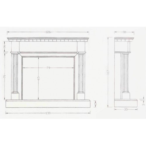 Мраморный портал для камина Argar - Victoria I