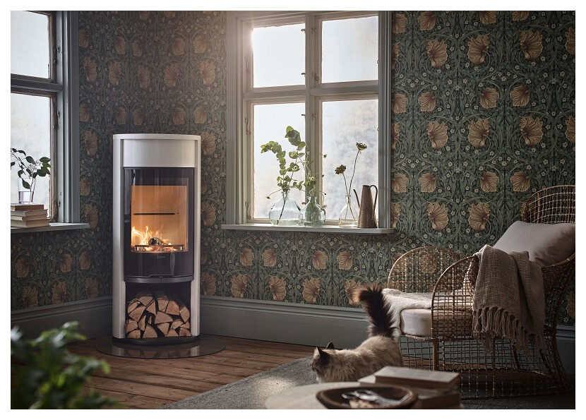 Печь-камин Contura 610G:5 Style (белая)