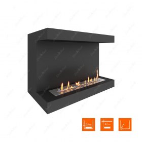 Биокамин фронтальный SteelHeat LONG 900 (Стандарт)