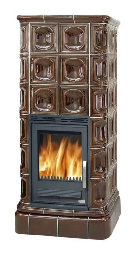 Кафельная печь-камин ABX Kaledonie K (вставка Комбо)
