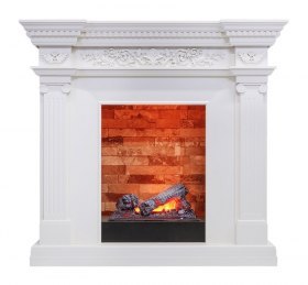 Каминокомплект Amalfi - Белый дуб с очагом Cassette 400 NH