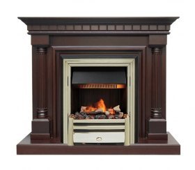 Каминокомплект Dallas - Темный дуб с очагом Cavendish
