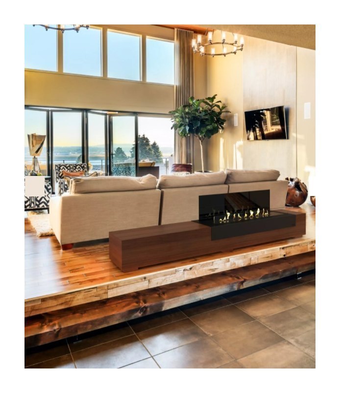 Автоматический биокамин GlammFire Лофт Эво Плюс / Loft EvoPlus (с пультом ДУ)