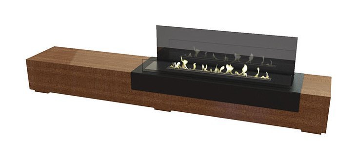 Автоматический биокамин GlammFire Лофт Эво Плюс / Loft EvoPlus (с пультом ДУ)