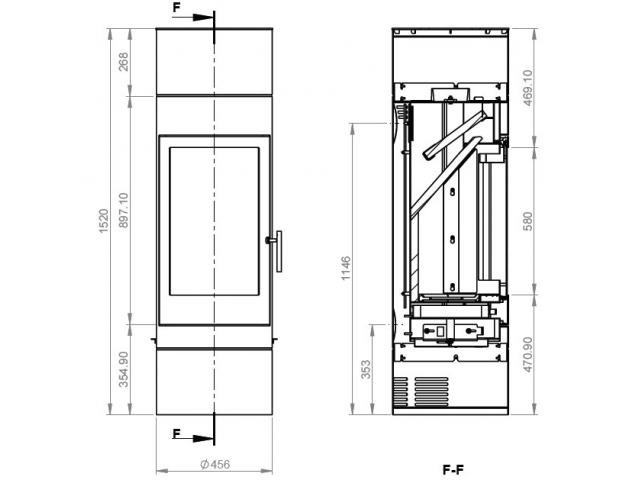 Печь-камин Ember София 552 XL